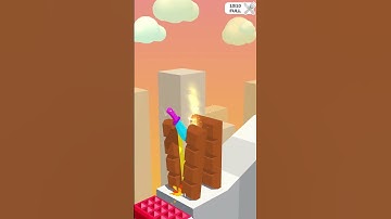 Slice It All! Best Walkthrough New Knife Level Part 287 #shorts #androidgames #games  #slice #3d