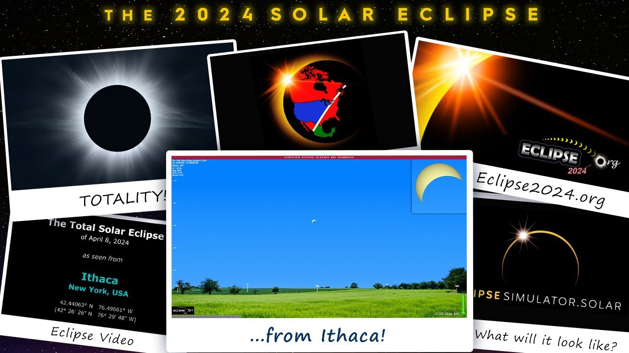 The Total Solar Eclipse of April 8, 2024 from Ithaca, NY YouTube
