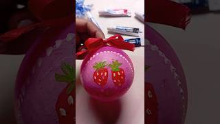 #shortvideo diy bottle strawberry 🍓 penting 🖌️craft 🎨#diy #craft  #straberry #viral