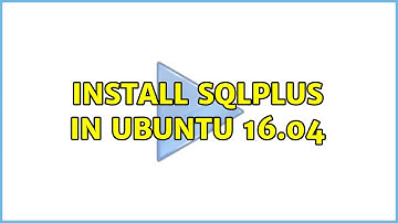 Install sqlplus in ubuntu 16.04