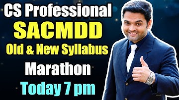 CS Professional SACMDD Marathon | Secretarial Audit Revision Class