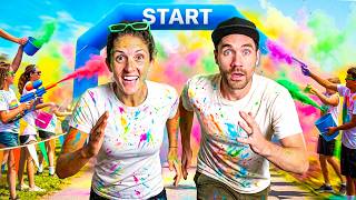 We Ran Our First Ever Color Run 5k! (Extreme Mess)