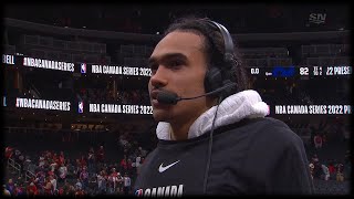 Dalano Banton Post Game Interview vs Utah Jazz
