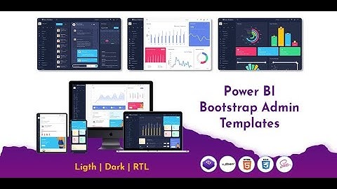 Power BI Bootstrap 5 Admin Dashboard UI kit with RTL Light Theme