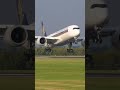 Singapore Airlines A350 900 Graceful Landing At Manchester Airport Shorts