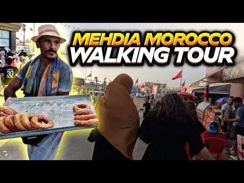 The Hidden Gems of Mehdia, Kenitra Morocco: A Walking Tour المهدية، المغرب I Street Food Explorer