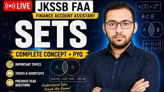 JKSSB FAA MATHS||SETS||PREPARATION||PYQ||PRACTICE||JKSSBSTUDIES