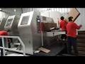 AOTE,Model ATFG-IV (Fixed Type) Flexo Folder Gluer in Line working in Chile