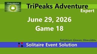 TriPeaks Adventure Game #18 | June 29, 2026 Event | Expert screenshot 5