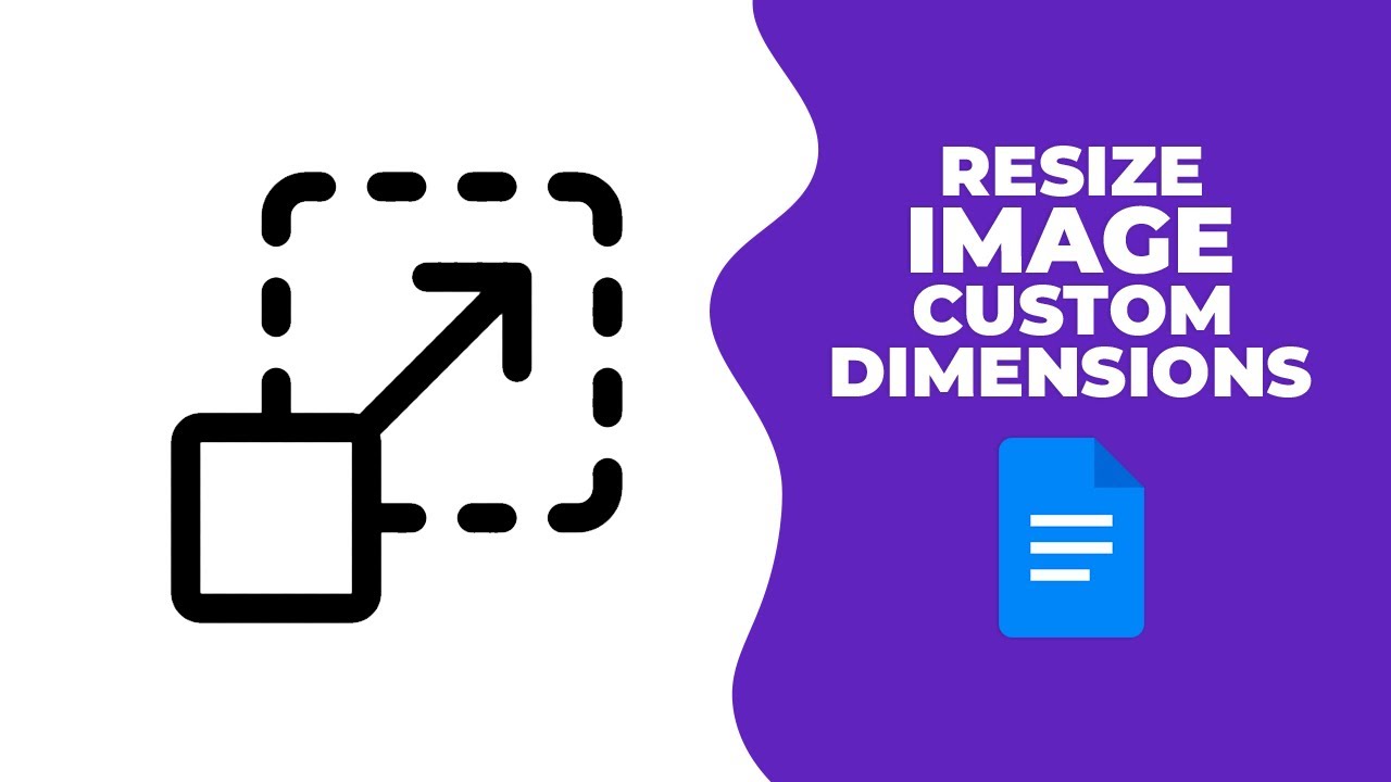 How to resize image in Google Docs with custom dimensions