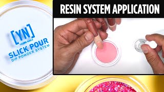 SlickPour Dip Powder | Resin System Application