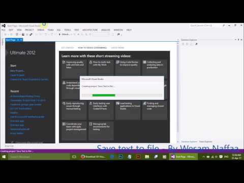 Tow ways to Save Text to a File in Visual Basic ( VB.NET )