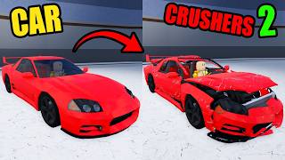 Ultimate Mitsubishi GTO Twin Turbo Destruction Test in Car Crushers 2! 💀💥 Roblox What is 67? screenshot 1