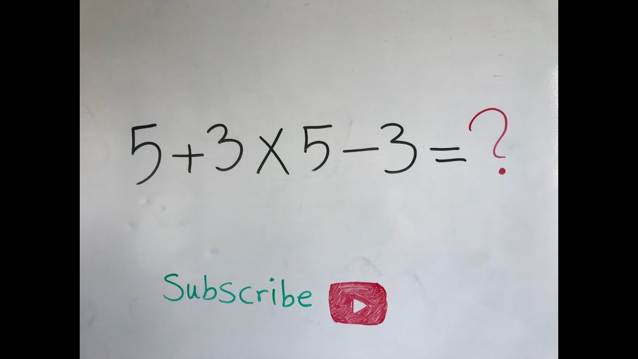 Try To Solve This Tricky Math Problem! - YouTube