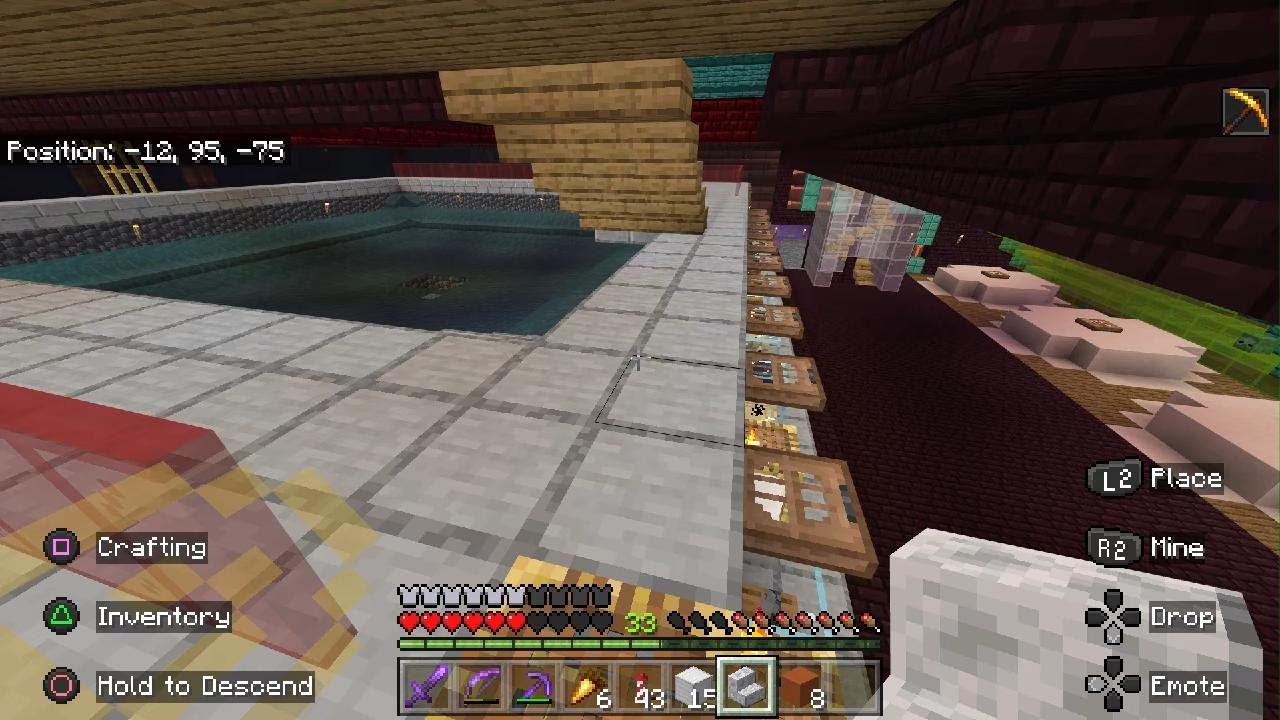 Minecraft Iron Farm with autosorter, disposal & Bubble Elevator (NO