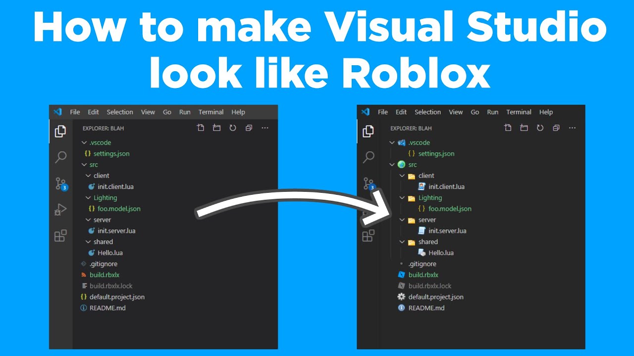 How To Make Visual Studio Code Look Like Roblox Youtube - visual studio code roblox
