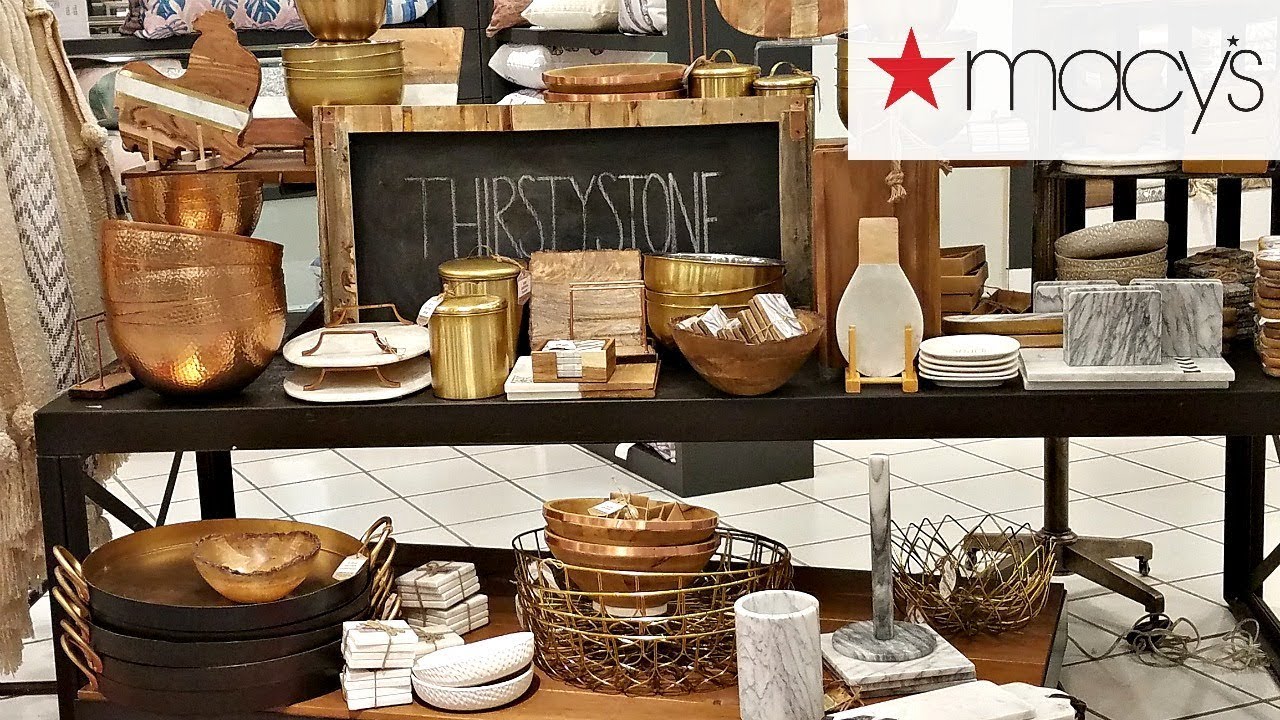 Shop With ME MACY&#39;S HOME DECOR THRISTYSTONE KITCHEN DECOR WALK THROUGH 2018 - YouTube