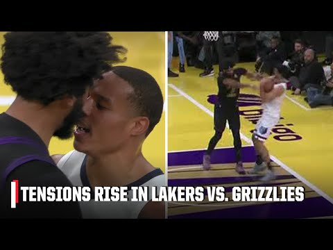 5 TECHNICALS?! 😳 Tensions rise in Lakers vs. Grizzlies | NBA on ESPN