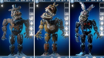 FNAF AR Nightmare Animatronics Workshop Animations