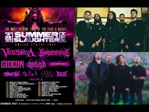 2024 ‘The Summer Slaughter Tour‘ line up unveiled - Veil of Maya/Gideon/ and more!