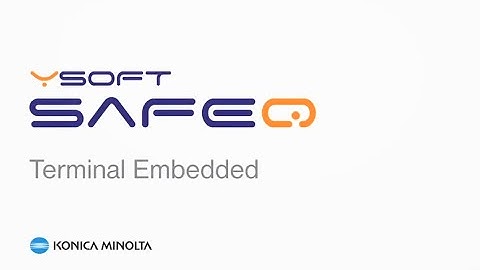 YSoft SafeQ  - Terminal Embedded