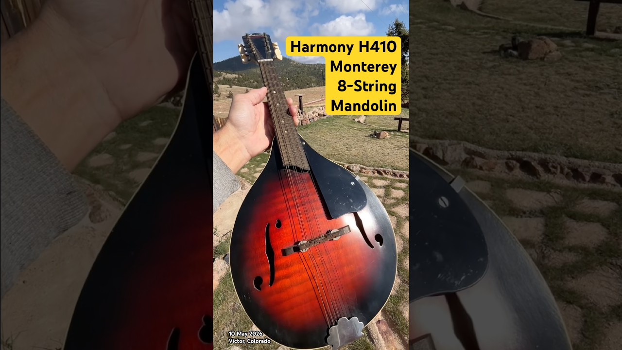 Late 60s/early 70s Harmony H410 Monterey archtop 8-string mandolin