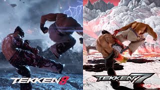 Tekken 8 Trailer VS Tekken 7 In Game Comparison