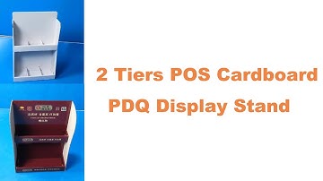 2 Tiers POS Cardboard PDQ Display Stand