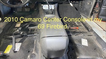 1969 Pontiac Firebird. Modifying and Mounting a 2010 Camaro center console.