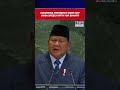 Indonesia President Prabowo Subianto Signs Off UN General Assembly Speech With Om Shanti #shorts