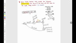 Draw or Design a Turing Machine (TM) for the given language: a^nb^nc^n (7 Marks)