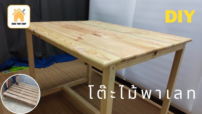 Diy โต๊ะญี่ปุ่นจากไม้พาเลท งานไม้ โต๊ะญี่ปุ่นทำเอง เทคนิคทำโต๊ะไม้สน  ไม้พาเลท อยู่บ้านทำอะไรดี Ep.1 - Youtube