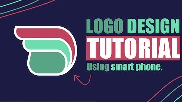 logo design using mobile phone - vector ink - letter D logo