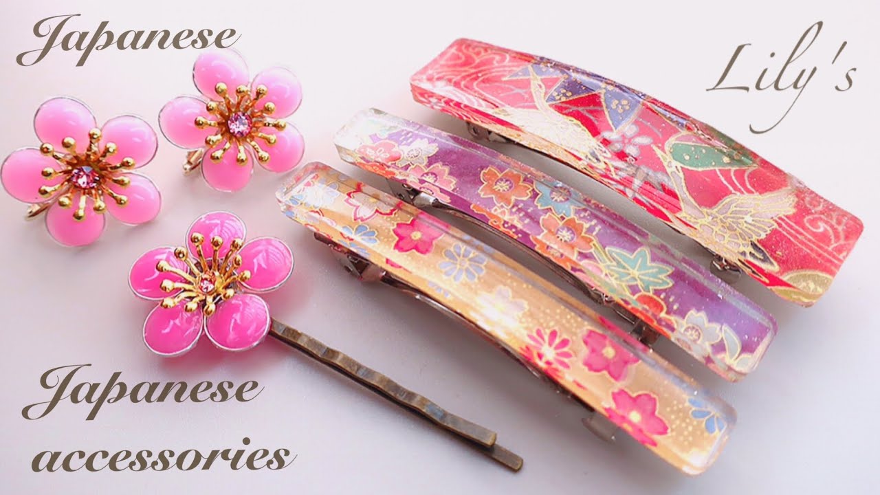 Uvレジン 100均 簡単 和風なアクセサリーの作り方 How Tokyo Make Japanese Style Accessories Youtube