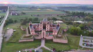 Krzyżtopór castle. Dji Air3. 4K 60FPS