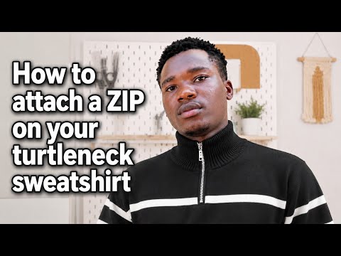 How to Add a Zip to a Turtleneck Sweatshirt | Machine Knitting
