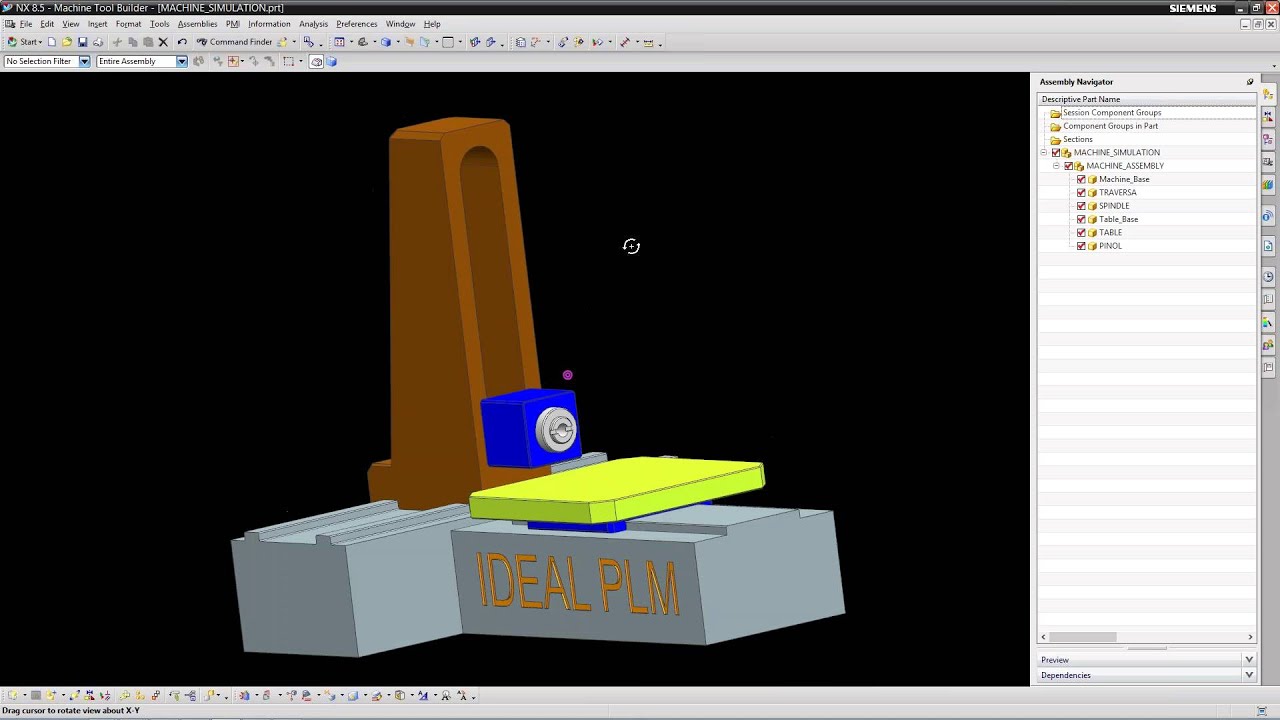 IDEAL PLM Имитация процессов обработки с использованием виртуальной модели станка
