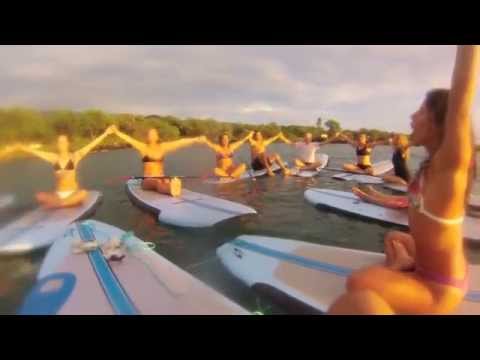 Sun Salutations on the water! Sup Yoga with Dashama