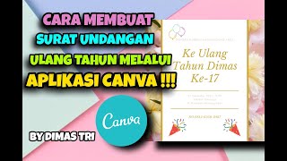 Cara Mendesign Undangan Ulang Tahun Happy Birthday Dengan Menggunakan Aplikasi Canva #ANNIVERSARY screenshot 2