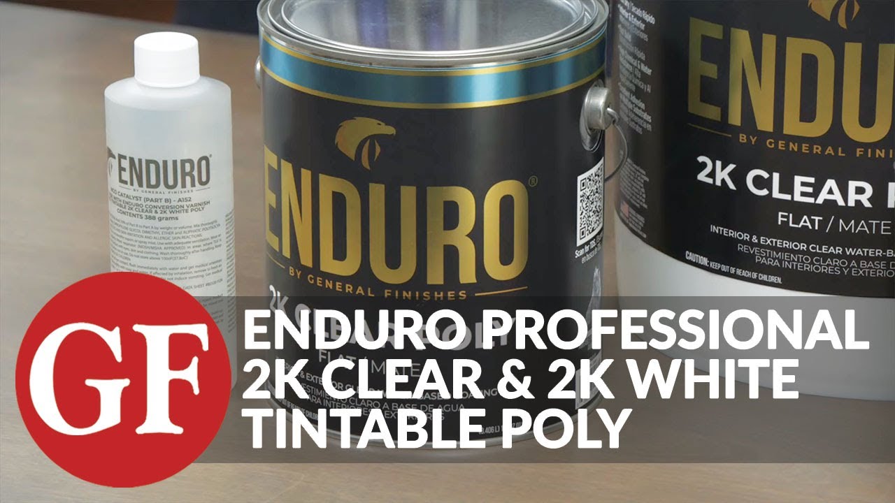 Enduro 2K Clear & White Poly Product Overview for Industrial Professional Users | General Finishes