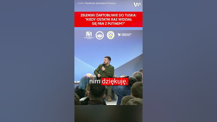 Zełenski żartobliwie do Tuska. "Kiedy widział się pan z Putinem?" #shorts