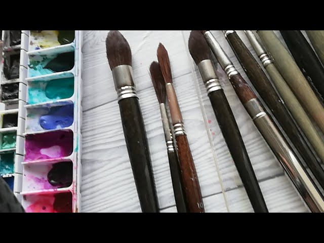 Comparing Two Top Sable Watercolour Brushes - Jackson's Art Blog