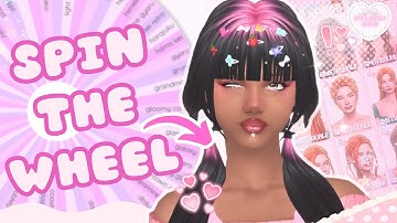 spinning a wheel to decide my sims