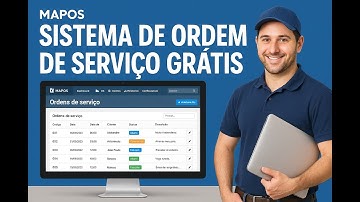 Sistema de ordem de serviço grátis MapOs versão 4.52.0 testando todas as funcionalidades do Sistema