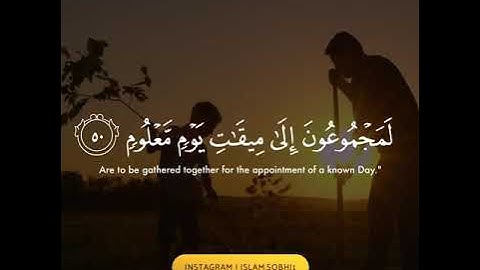 اسلام صبحي آيات مؤثرة من سورة الواقعة
