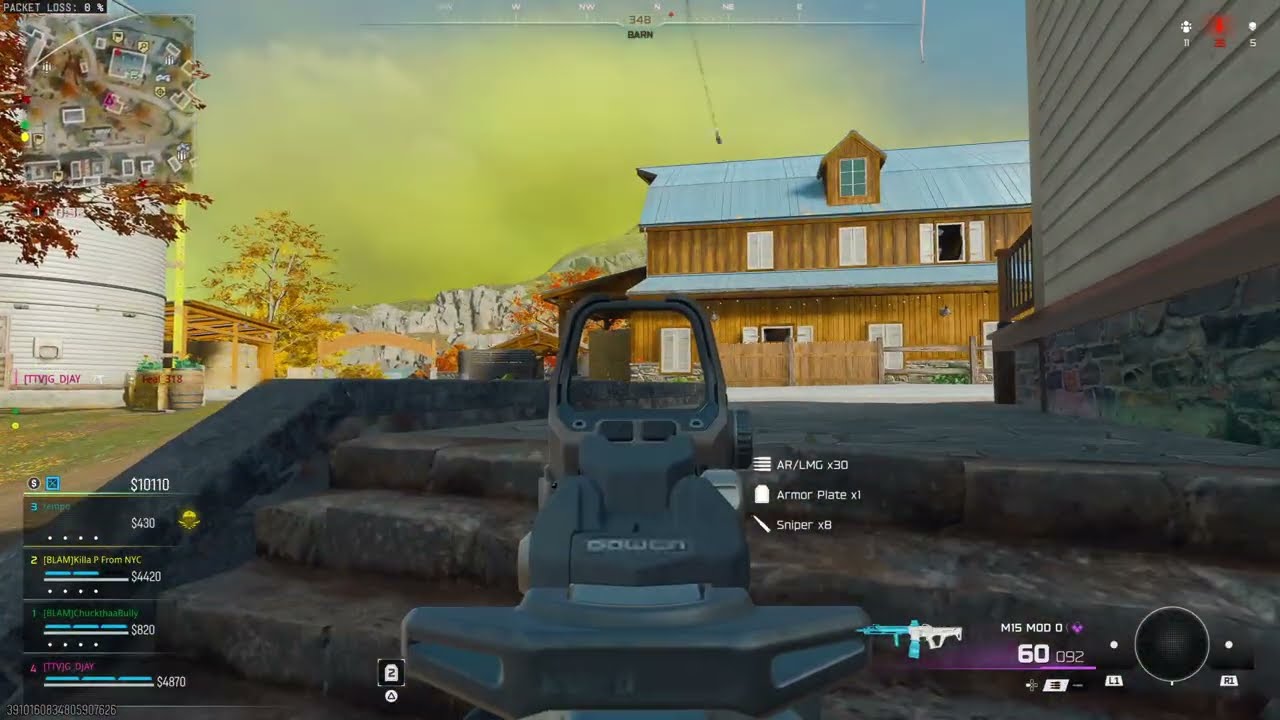 I held it down next to barn but this vid only for that nice 3 piece at the end :) | 15 kills randoms