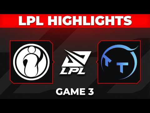 IG vs TT Highlights Game 3 | LPL 2026 Split 2 Playoffs | Invictus Gaming vs TT Gaming