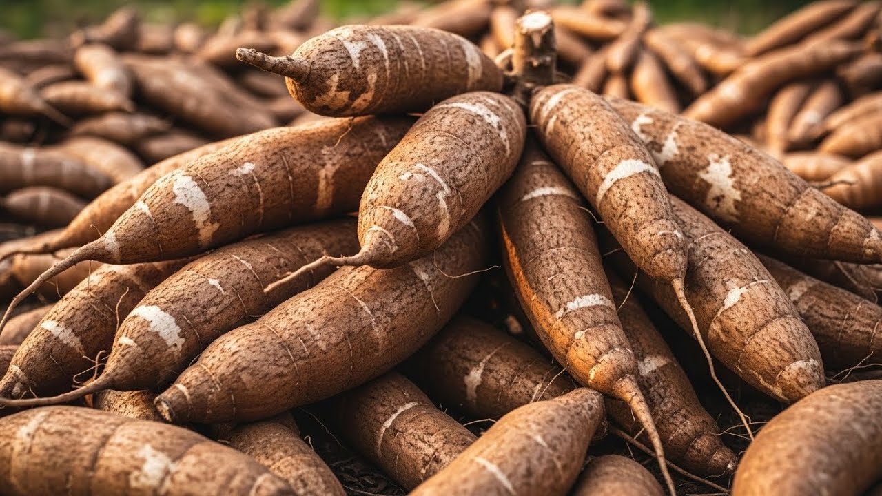 Inside The Farm | HOW GIANT Cassava Tubers ARE GROWN | Cassava Tubers Orchard Harvest