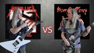 Kill &#39;Em All VS Show No Mercy (Bands Debut Album Guitar Riffs Battle)