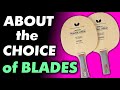 Which BLADE to PICK for your RUBBER? Choosing the blade of options to suit PIMPLES play pips